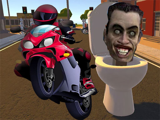 Skibidi Toilet Moto Bike Racing online Racing game