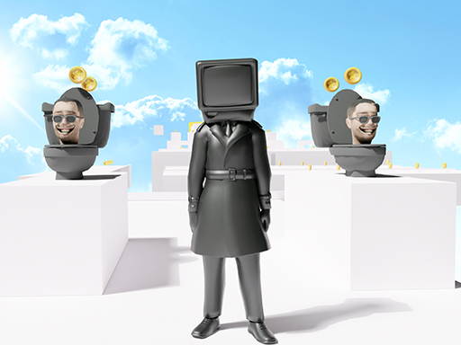 Skibidi Toilet Parkour run 2024 online game