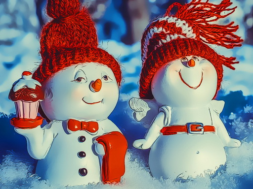 Snowman Couples online game