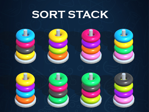 Sort Stack color Hoop Game online game
