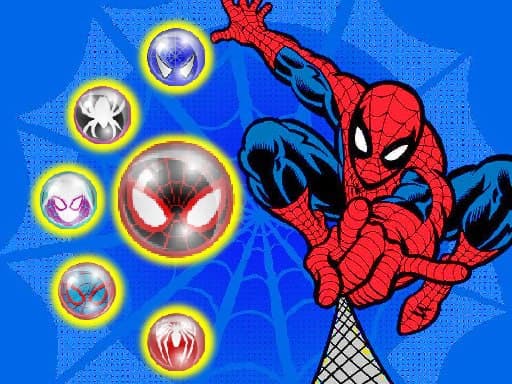 Spiderman Bubble Shoot Puzzle online Puzzle game