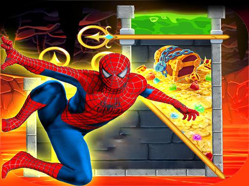 Spiderman Rescue - Pin Pull Challange online Puzzle game