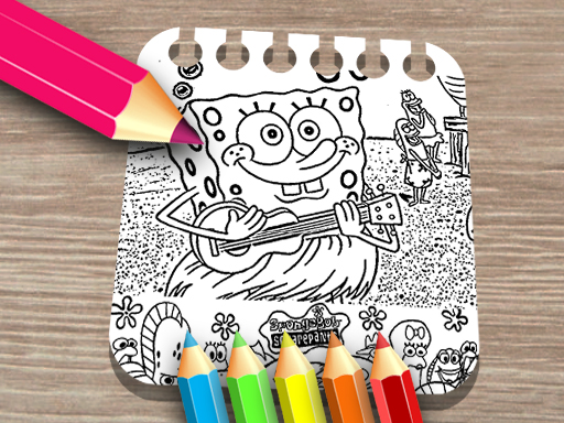 Sponge on the Run Coloring Book online game