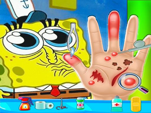 Spongebob Hand Doctor Game Online - Hospital Surge online Girls game