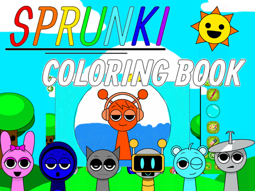 Sprunki Coloring Books online Girls game