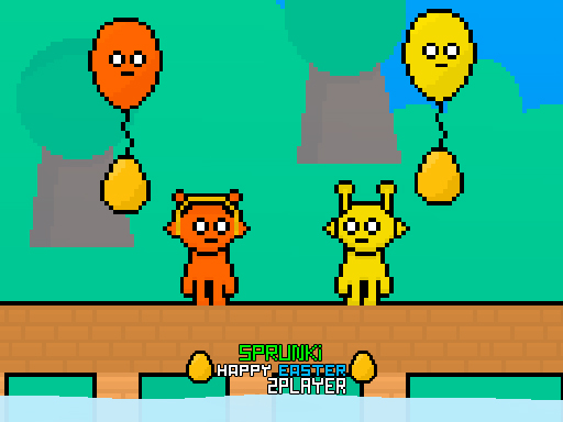 Sprunki Happy Easter 2Player online Arcade game