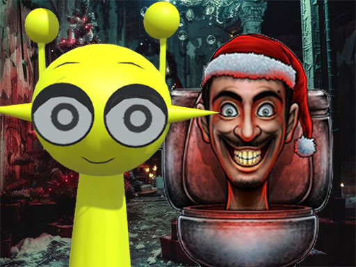 Sprunki in Backrooms Christmas Skibidi Terrors online Adventure game