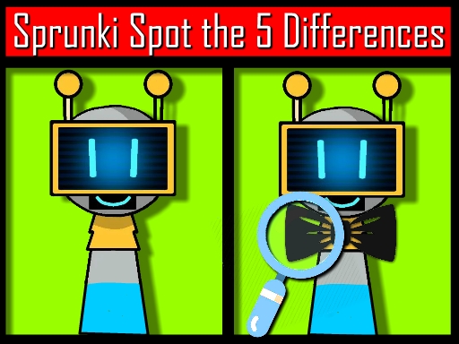 Sprunki Spot the 5 Differences online Girls game