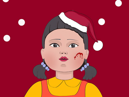Squid Game Christmas Coloring online game