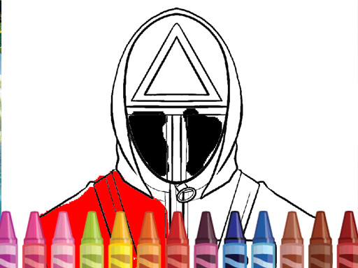 Squid Game Coloring Round online game