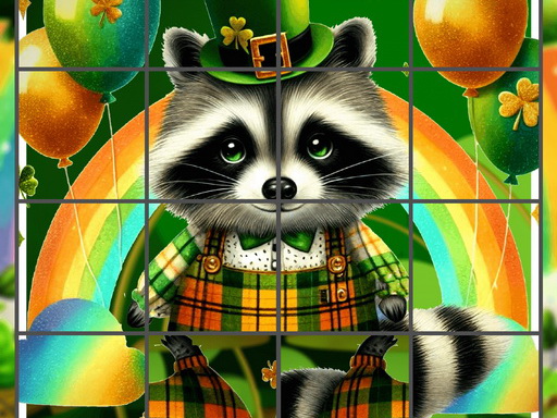 St Patricks Happy Animals online Puzzle game