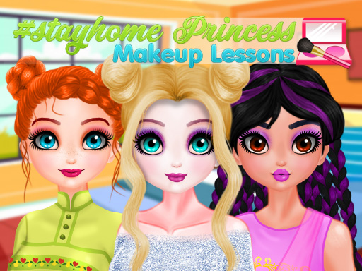 Stayhome Princess Makeup Lessons online game