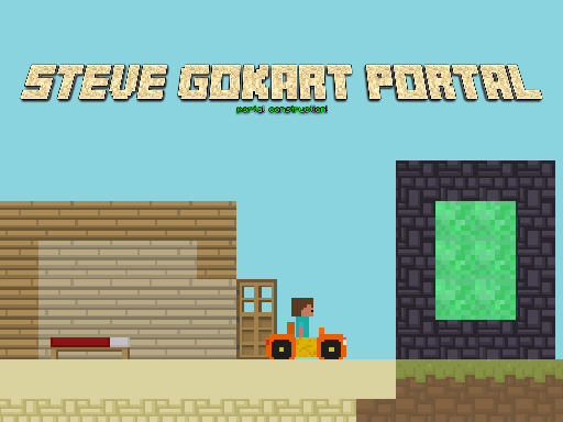Steve Go kart Portal online game