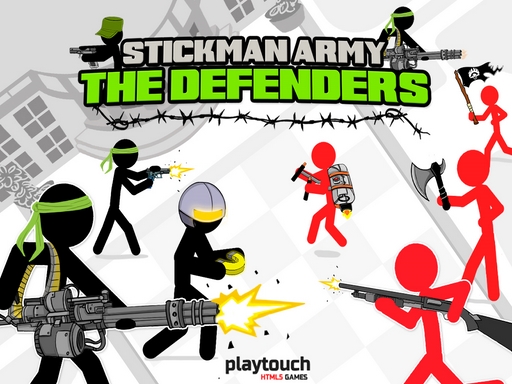 Stickman Army : The Defenders online Shooting game