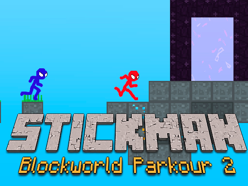 Stickman Blockworld Parkour 2 online game