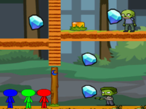 StickMan Bros Vs Zombies online game