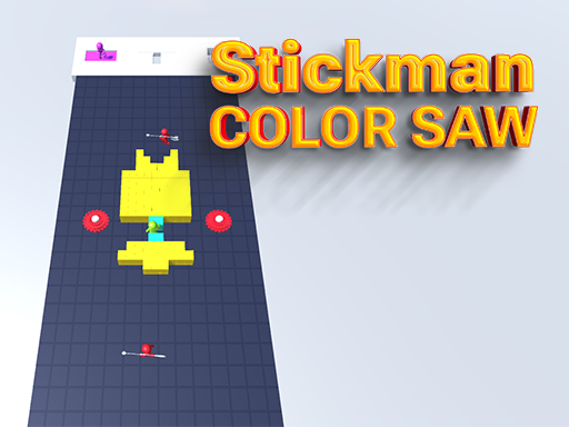 Stickman Color Saw online Arcade game