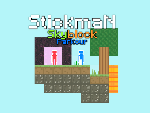 Stickman Skyblock Parkour online game