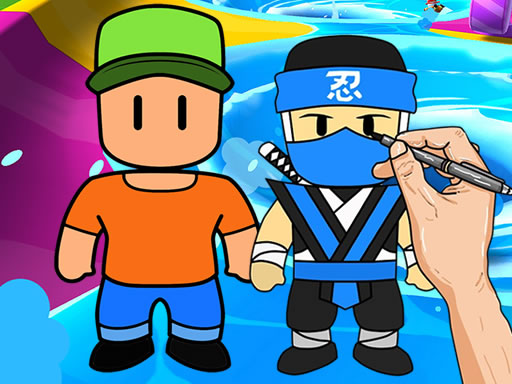 Stumble Guys Coloring Book online game