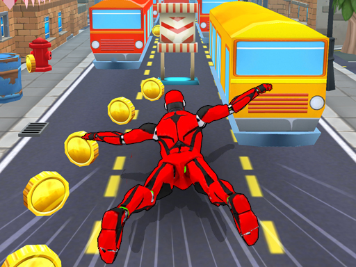 Subway Superhero Robot Endless Run online game