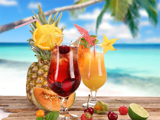 Summer Drinks Puzzle online game