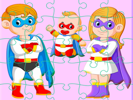 Super Hero Family Jigsaw online game