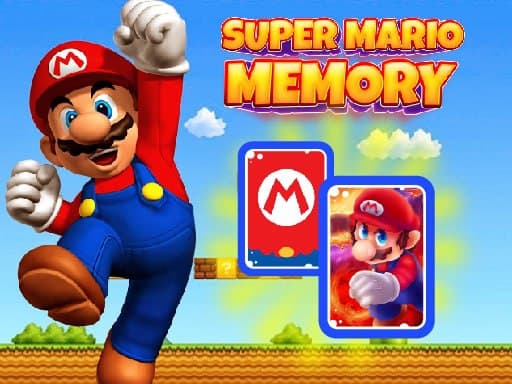 Super Mario Card Matching Puzzle online game