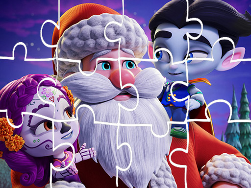 Super Monsters Christmas Jigsaw online game