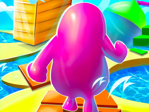 Super ShortCut The Fall Running Guys 3D online game