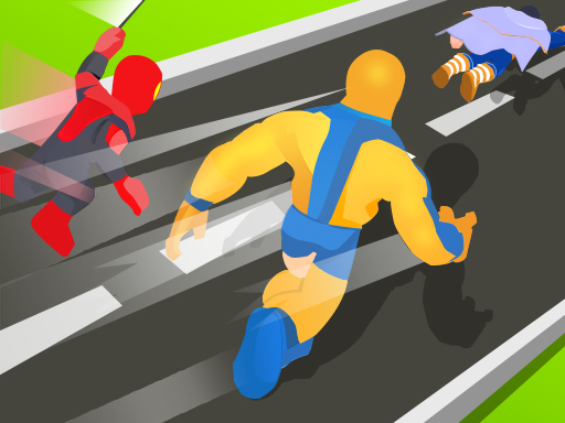 Superhero Transform Change Race online game