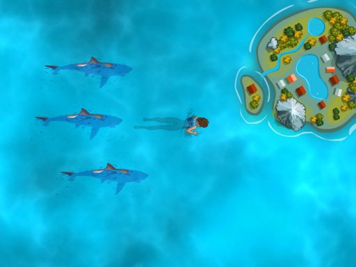 Survive the Sharks online game