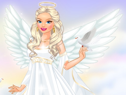 Sweet angel dress-up online game