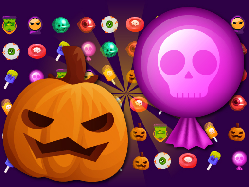 Sweet Candy Halloween online Puzzle game