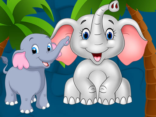 Sweet Elephants Jigsaw online game