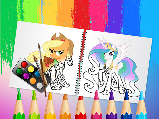 Sweet Pony Coloring Book online game