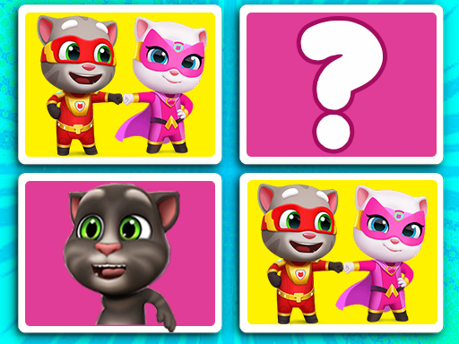 Talking Tom Match Up online Puzzle game