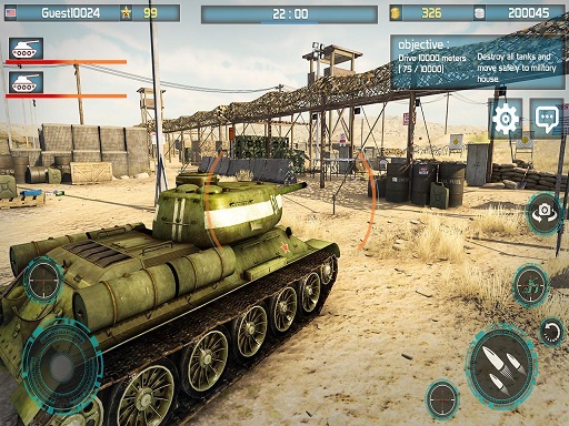 Tank Battle 3D : War of Tanks 2k20 online game