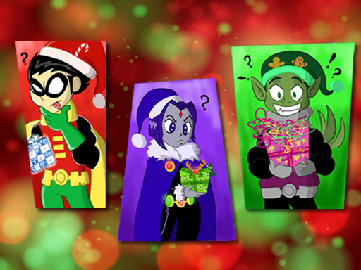 Teen Titans Christmas Stars online Puzzle game