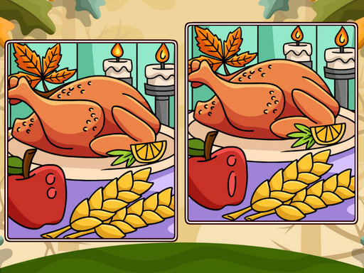 Thanksgiving Spot The Differences online game
