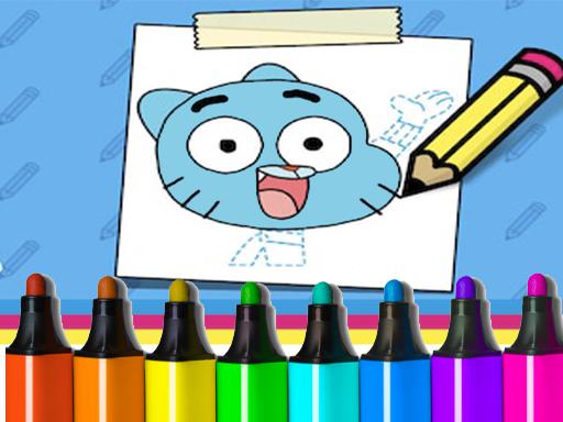 The Amazing World of Gumball: How to Draw Gumball online Puzzle game
