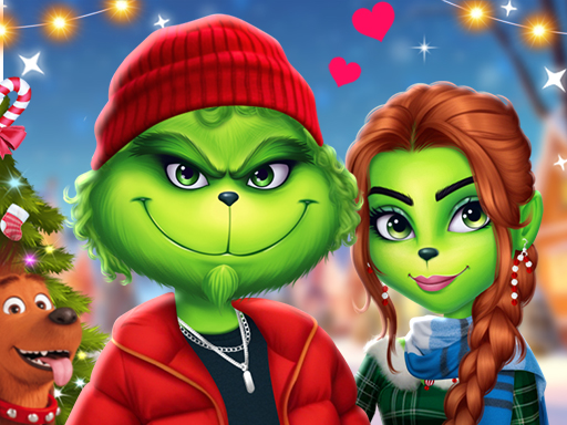 The Grench Couple Holiday Dress up online Girls game