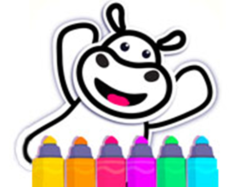 Toddler Coloring Game - Fun Painting online Girls game