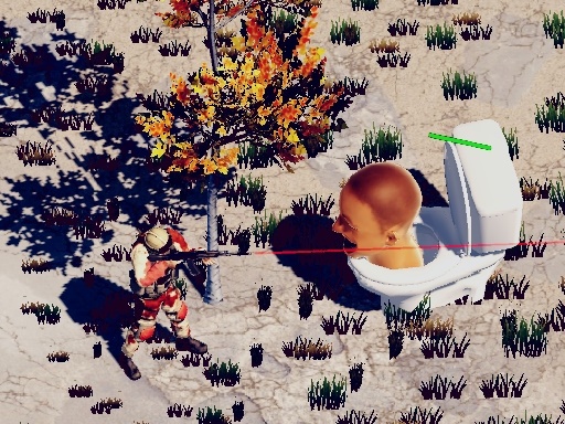 TopDown Skibidi Toilet Shooting online Shooting game