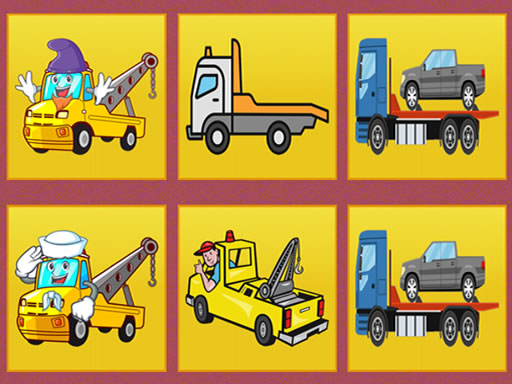Tow Trucks Memory online game