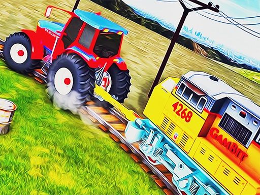 Tractor Towing Train 2022 3D online game