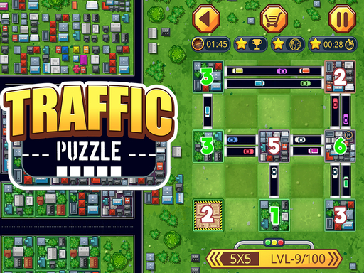Traffic puzzle game Linky online game