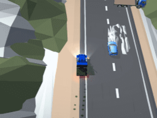 Truck And Police online Arcade game