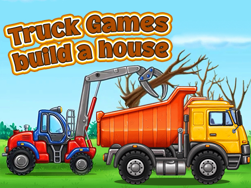 Truck games - build a house online game