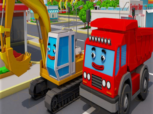 Trucks and Digger Jigsaw online game