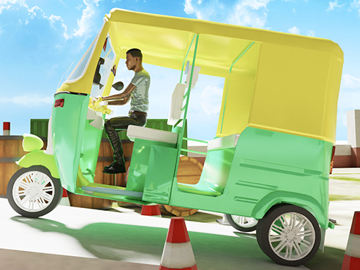 Tuk Tuk Rikshaw Parking online Racing game